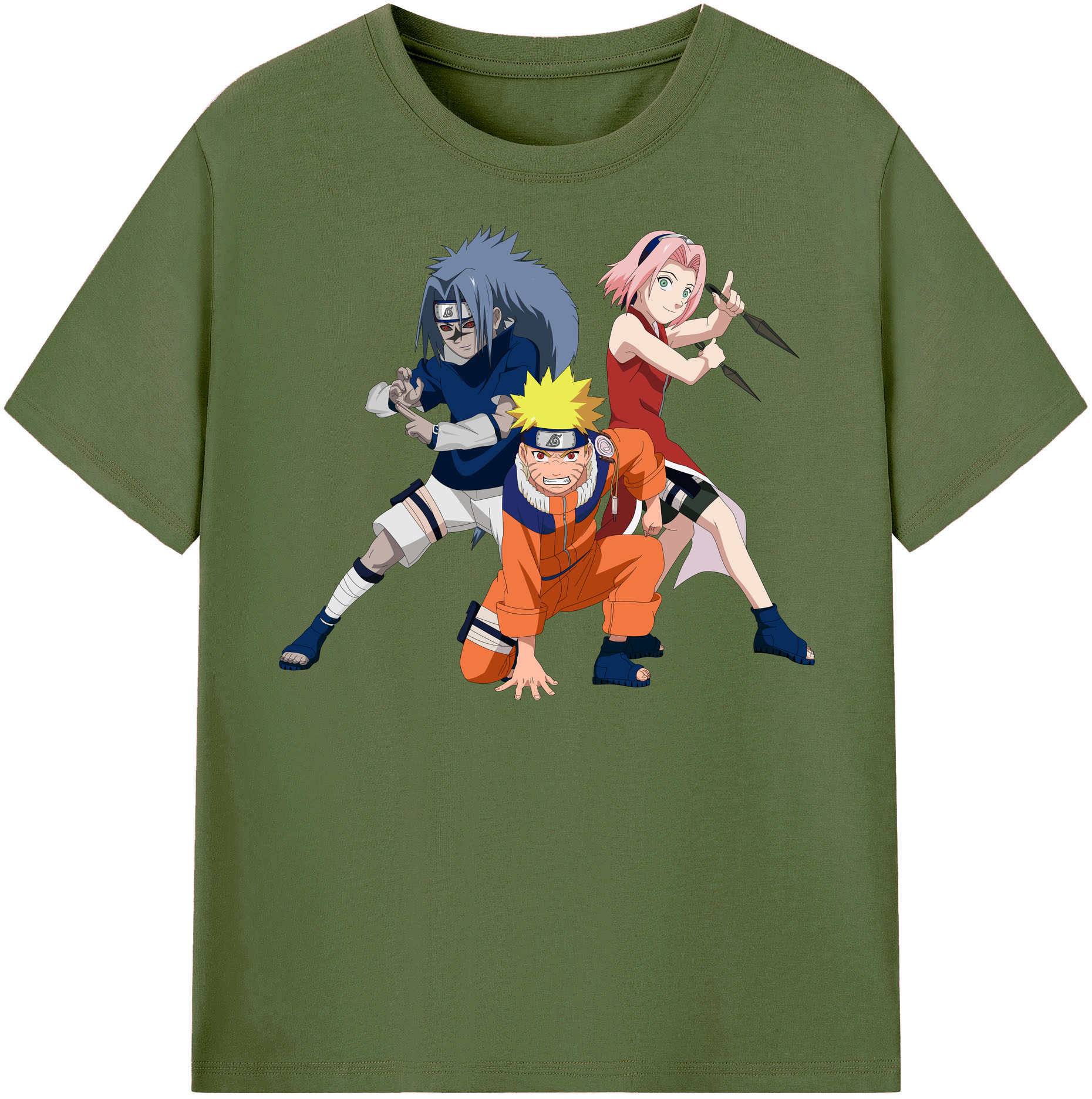 （画像用） NARUTO -ナルト- うずまき ナルト Uzumaki Naruto 綿100％半袖Tシャツ（フロントプリント）
